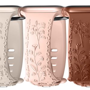 embossed silicone band