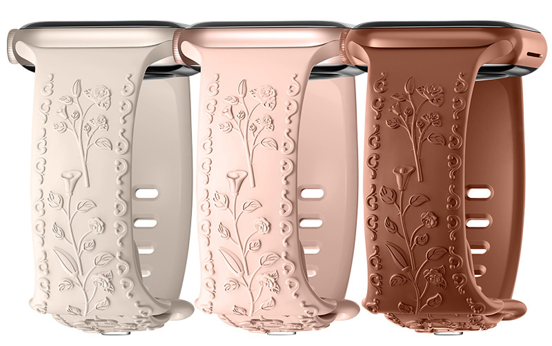 embossed silicone band embossed silicone band