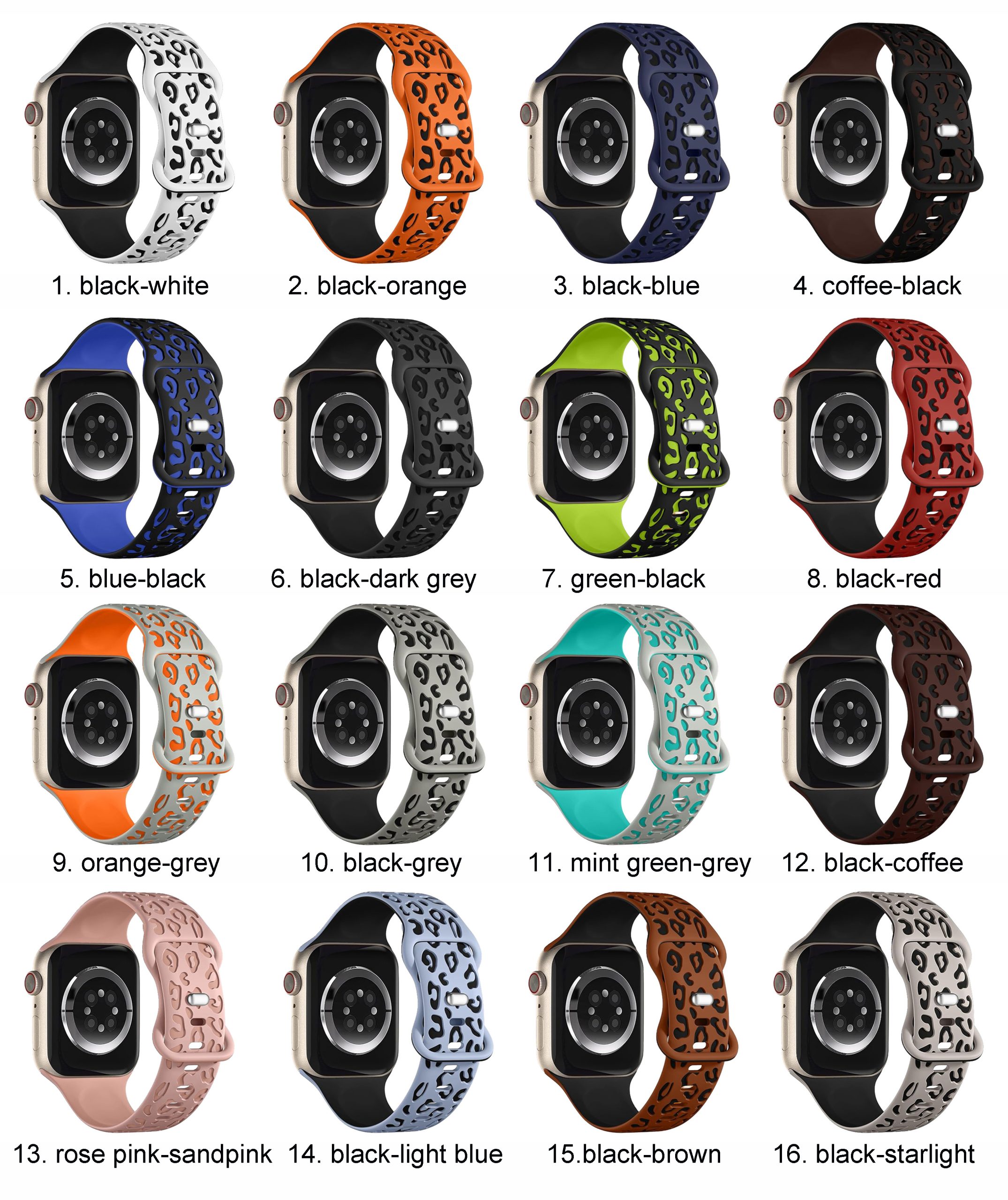 single color leopard silicone band (复制) single color leopard silicone band (复制)